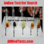 starch test for iodine