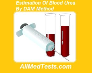 determination of blood urea by DAM Method